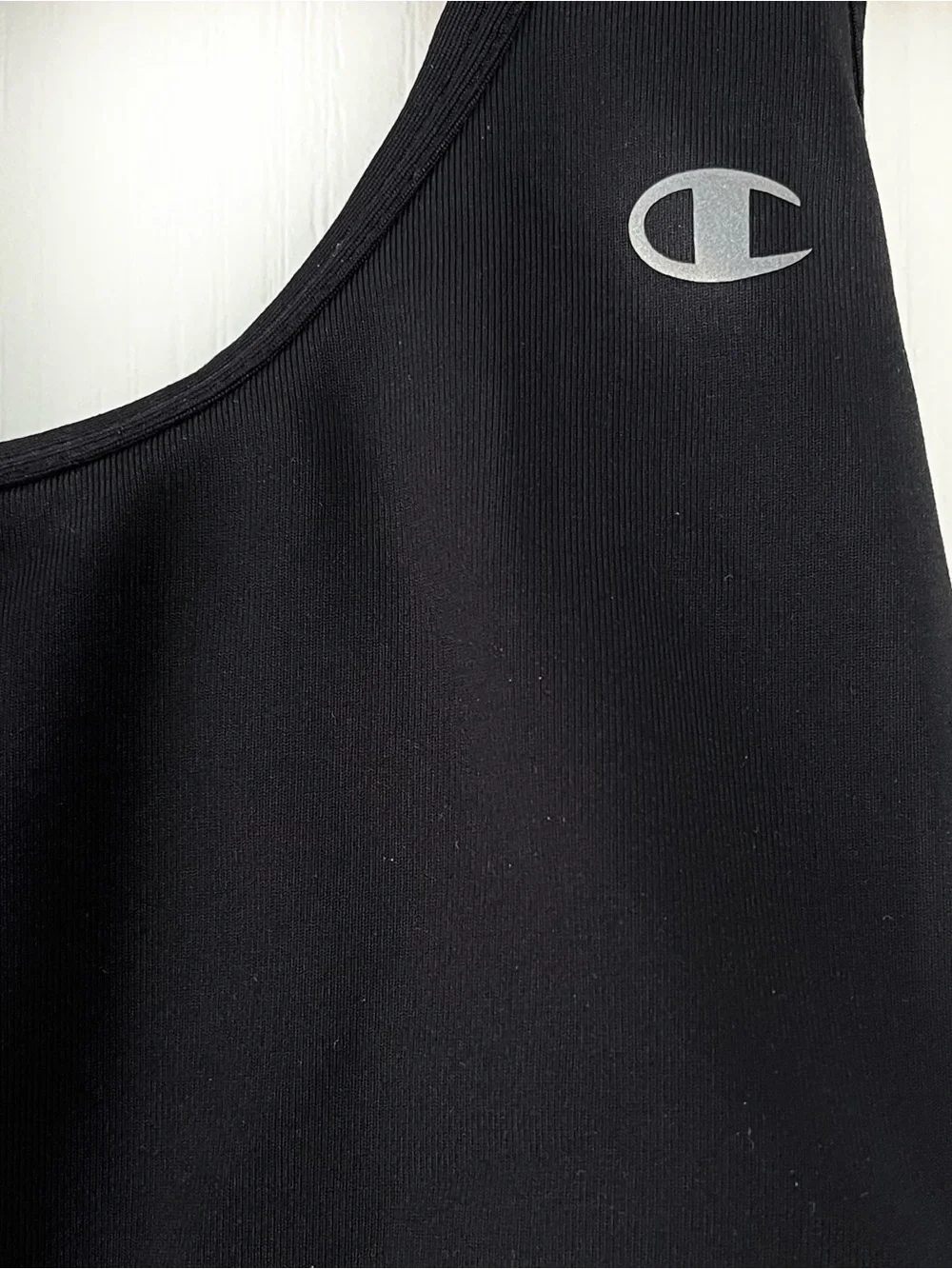 Womens sz M Champion Medium Support Black Athletic Sports Bra